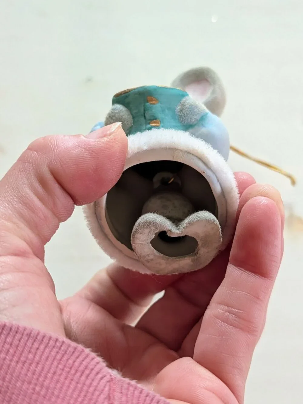 VTG Jasco Soft'N Snoozy Chimers Christmas Mouse Bell Ornament Book 3